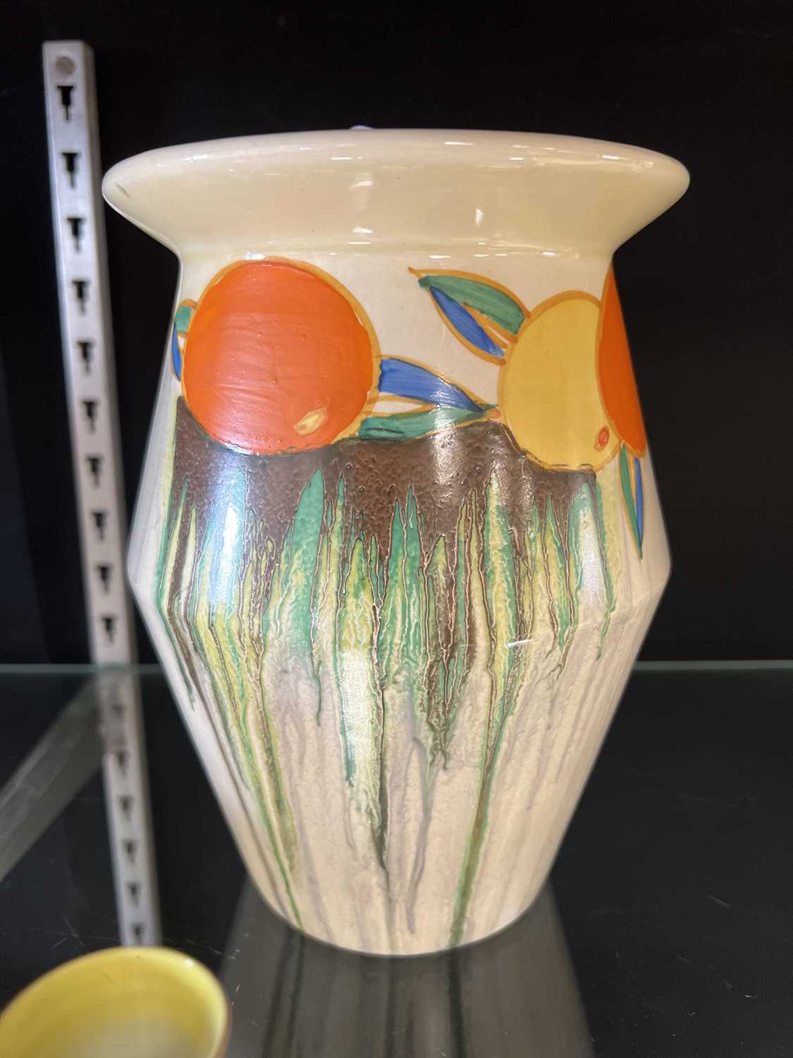 Clarice Cliff, ‘Delecia Citrus’ vase, shape 342 - Image 4 of 7