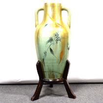 A large Continental floor-standing amphora vase, circa 1900