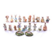 Twenty-one Beswick and Border Fine Arts Beatrix Potter and other figures.