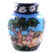 Nicola Slaney for Moorcroft Pottery, a large 'Daisy, Daisy' ginger jar and cover