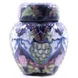 Rachel Bishop for Moorcroft Pottery, a small 'Sonoma' pattern ginger jar and cover