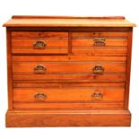 Victorian walnut chest of drawers,