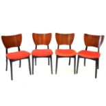 Four mid-century G-Plan 'Butterfly' dining chairs