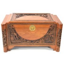 Camphor wood chest,