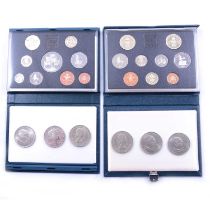 Two Festival of Britain Crowns;, and other coins,