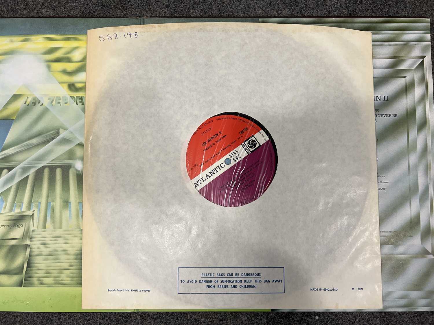 Led Zeppelin, I/ II/ and III LPs, Plum Atlantic labels - Image 6 of 12