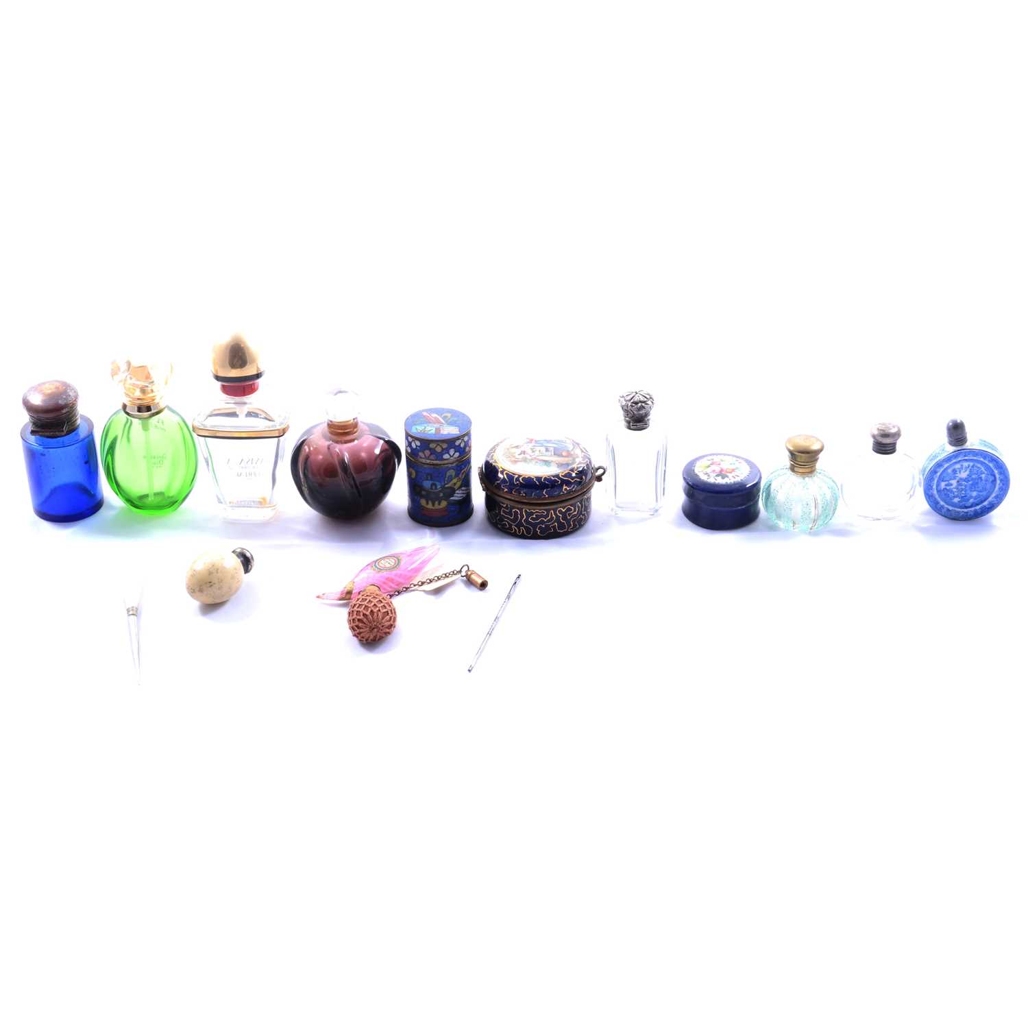 Small collection of scent bottles and boxes,
