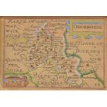 Two miniature maps by John Speed,