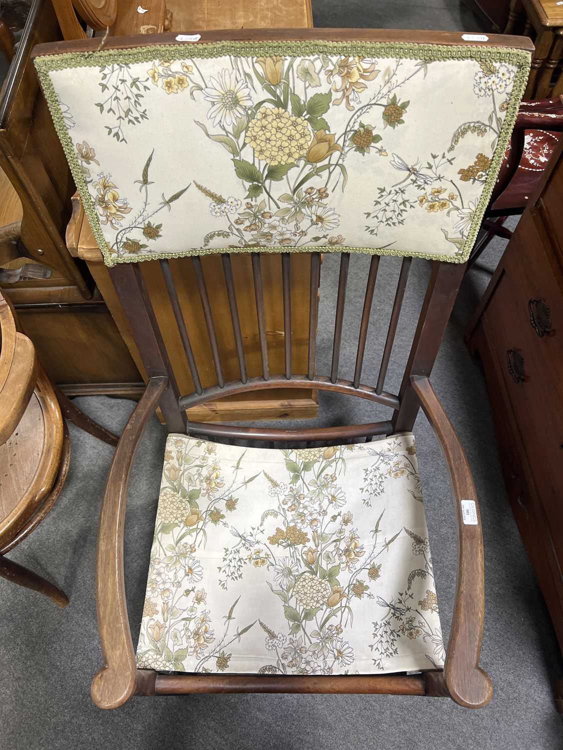 A Liberty & Co. Arts and Crafts elbow chair - Image 2 of 5
