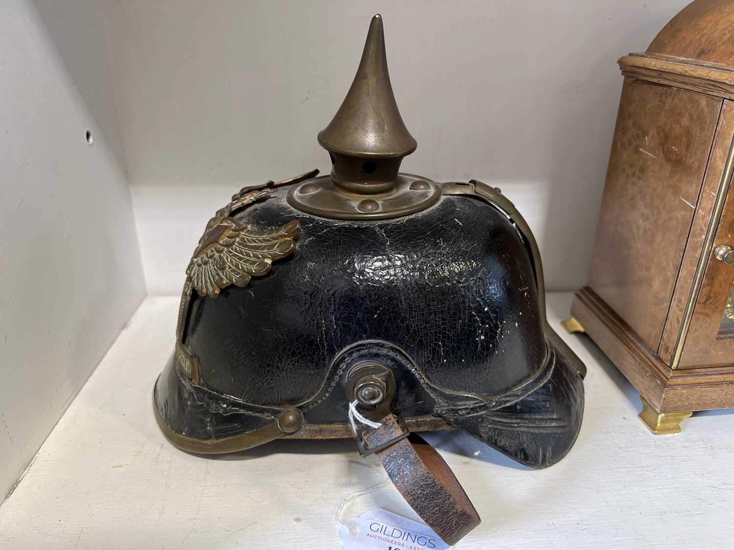 WWI German Pickelhaube Helmet, - Bild 3 aus 8