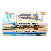 A collection of Comic Book annuals including Beano and Dandy