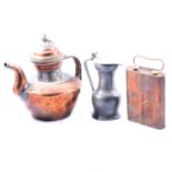 Collection of metalware,