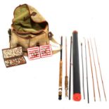 Collection of fishing rods, tackle and accessories