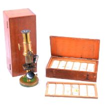 STudent's microscope, a camera lucida, field microscope, and a slide case.