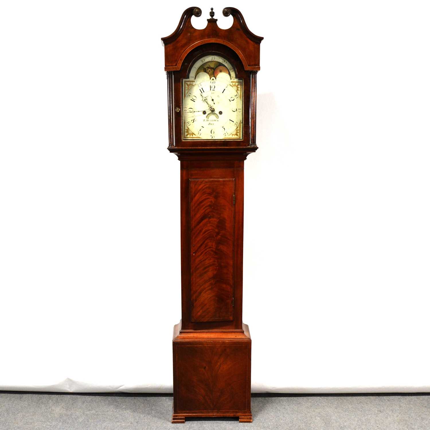 Mahogany longcase clock,