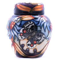 Sian Leeper for Moorcroft Pottery, a small 'Apollo' ginger jar and cover