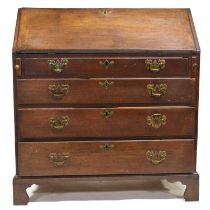 George III mahogany bureau,