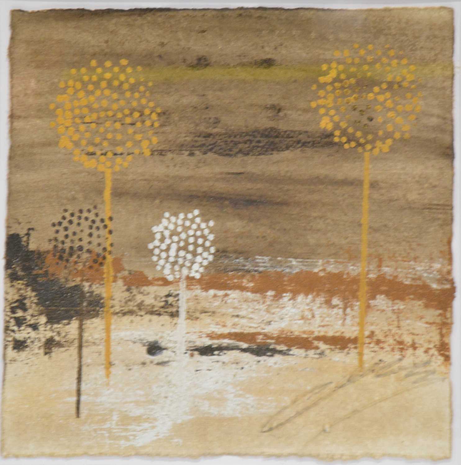 Pair of contemporary artworks, Clusters of trees, - Image 2 of 4