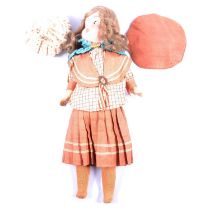Early 20th century bisque head doll by Recknagel, Germany