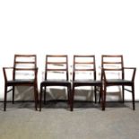 Set of six Mid-Century afromosia dining chairs, attributed to Richard Hornby for Fyne Ladye
