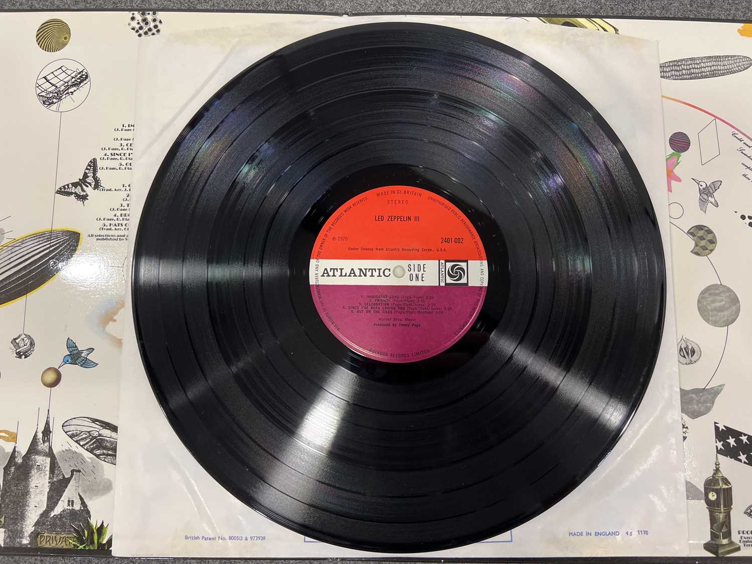 Led Zeppelin, I/ II/ and III LPs, Plum Atlantic labels - Image 11 of 12