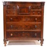 Victorian Scottish mahogany chest of drawers,