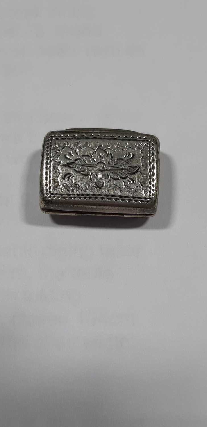 Victorian silver vinaigrette, - Image 3 of 8