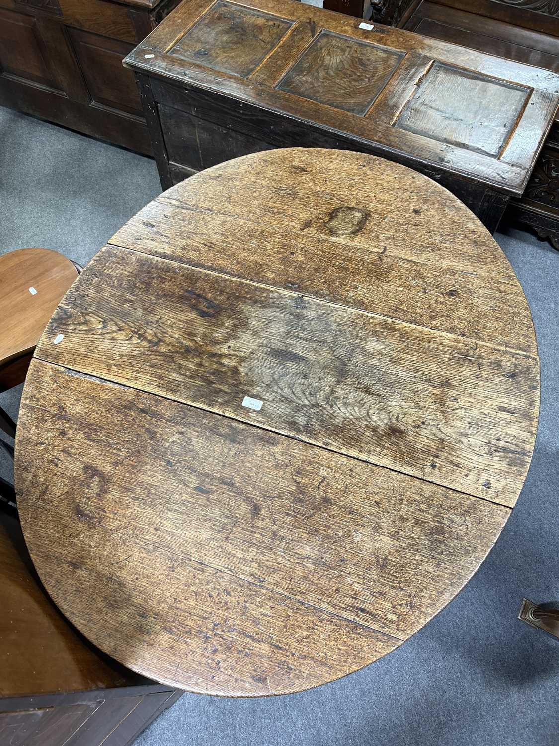 Oak Gateleg table and Bideta mahogany bidet, - Image 2 of 2