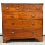 George III inlaid mahogany chest of drawers