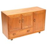 Ercol, beech and elm small sideboard