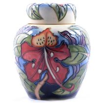 Philip Gibson for Moorcroft Pottery, a large 'Simeon' pattern ginger jar and cover