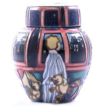 Nicola Slaney for Moorcroft Pottery, a small 'Wish Upon a Star' pattern ginger jar and cover