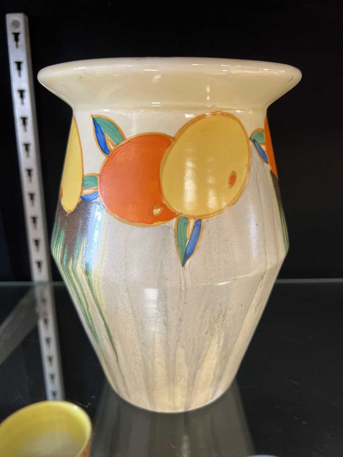 Clarice Cliff, ‘Delecia Citrus’ vase, shape 342 - Image 3 of 7