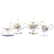 Reinhold Schlegelmilch China tea set, early 20th century