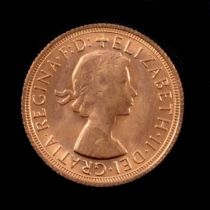 A Gold Full Sovereign coin, Elizabeth II 1967.