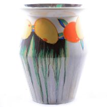 Clarice Cliff, ‘Delecia Citrus’ vase, shape 342
