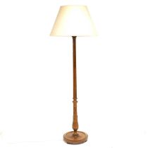 Mahogany standard lamp,