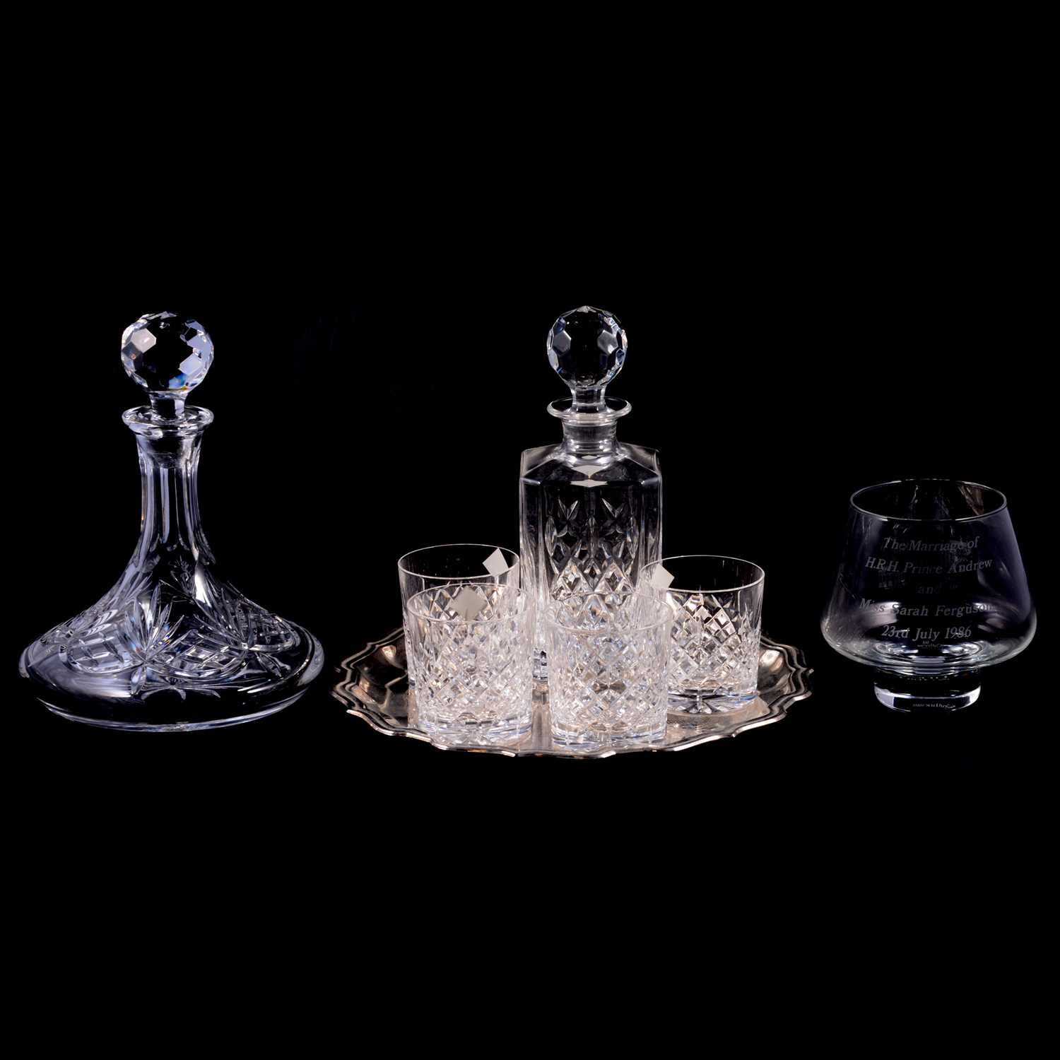 Collection of glasswares, Waterford Crystal, Edinburgh Crystal, Stuart Crystal. - Image 2 of 2