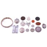Silver ingots, tokens, coins, etc