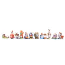 Large collection of thirty three Beatrix Potter figurines