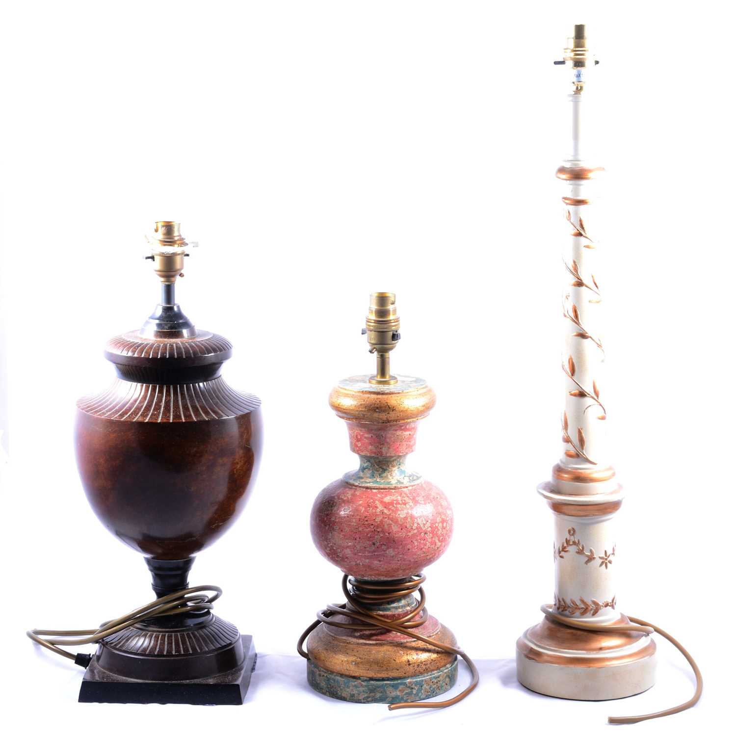 Collection of table lamps,