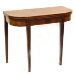 George III mahogany tea table,