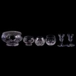 Collection of glasswares, Waterford Crystal, Edinburgh Crystal, Stuart Crystal.