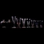 A small collection of glassware