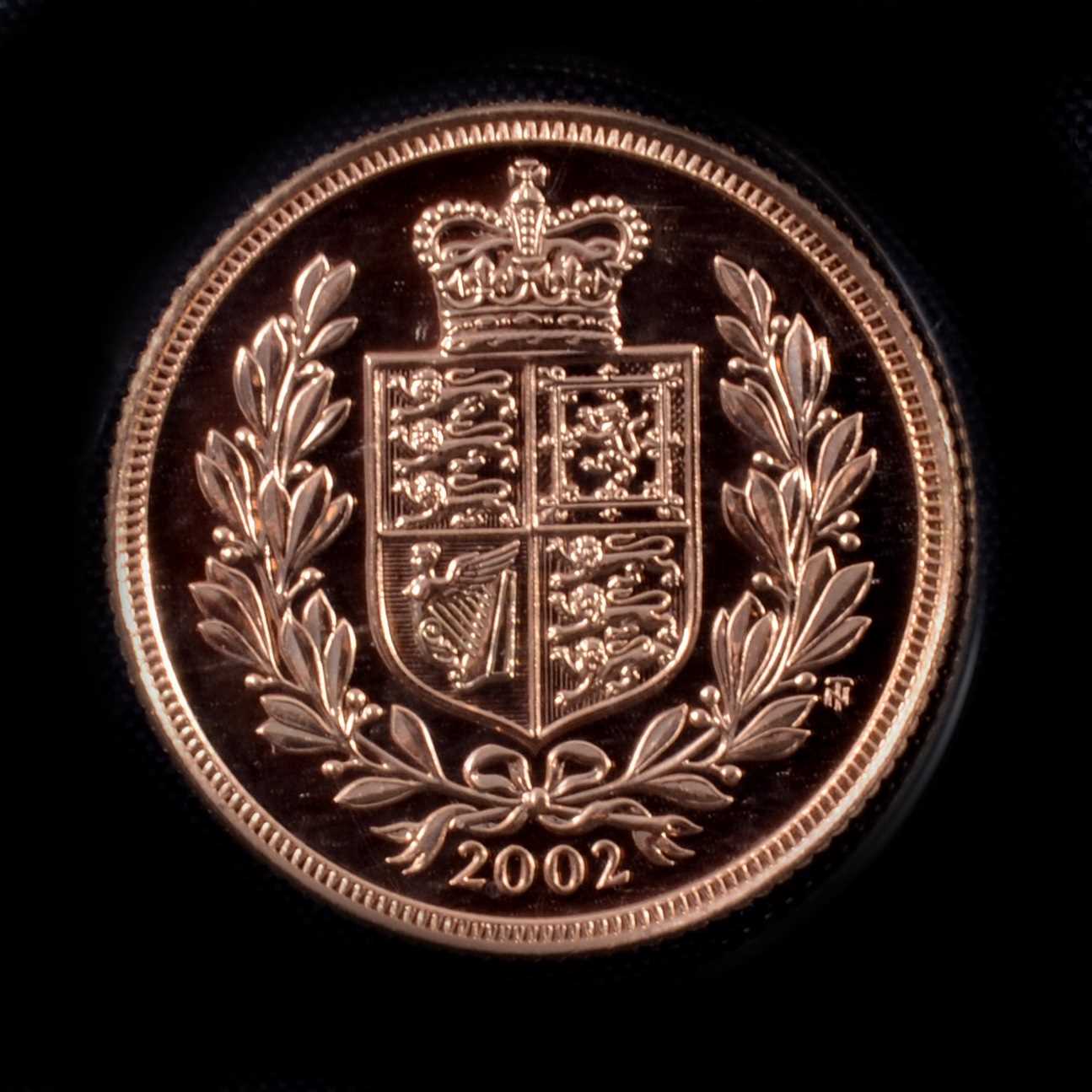 A Gold Full Sovereign coin, Elizabeth II 2002, Special Golden Jubilee Edition - Image 2 of 2