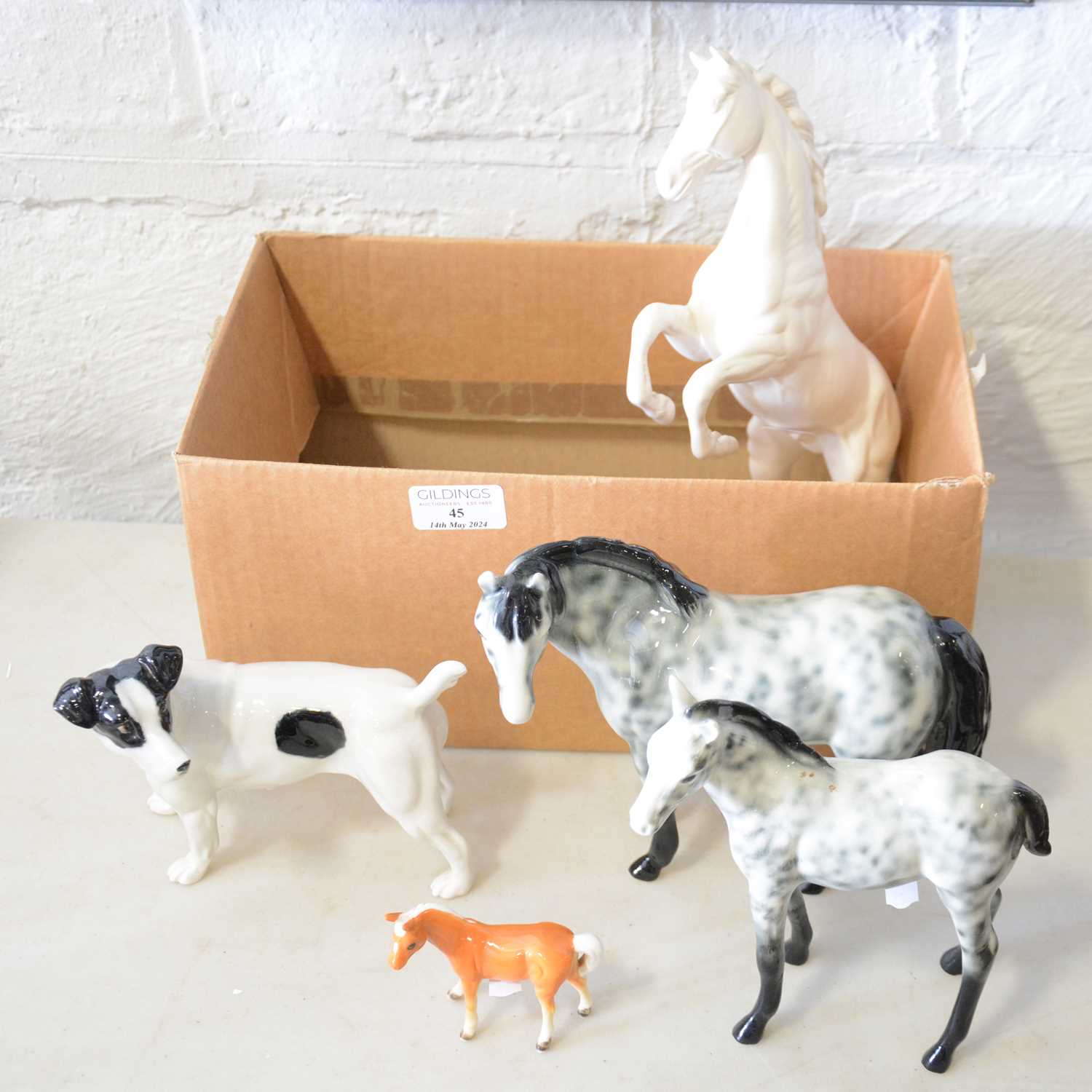 Eleven Beswick, Doulton and other horse and dog figurines - Image 2 of 5
