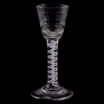 A Lynn wine glass, late 18th century