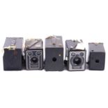 Five box cameras,