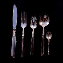 Canteen of South Seas pattern Community Plate cutlery.