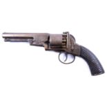 Adams pattern six shot revolver,